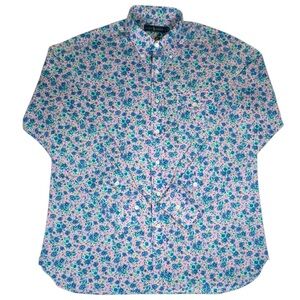 Ralph Lauren Men’s Floral Long Sleeve Button Down Shirt with Pocket Size L